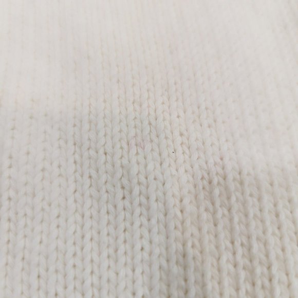 Vtg Izod Sweater Pull Over Embroidered Golf Clubs 100% Cotton Knit Cream Large - Picture 6 of 6